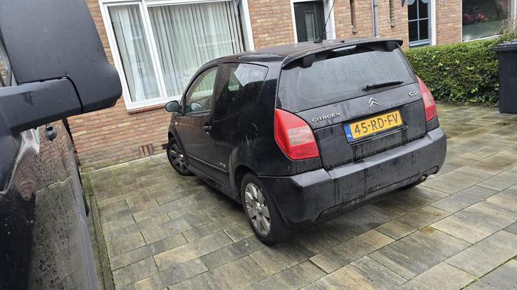 Citroën C2 1.4 I 2004 Zwart, Auto's, Citroën, Particulier, C2, ABS, Airbags, Boordcomputer, Centrale vergrendeling, Cruise Control