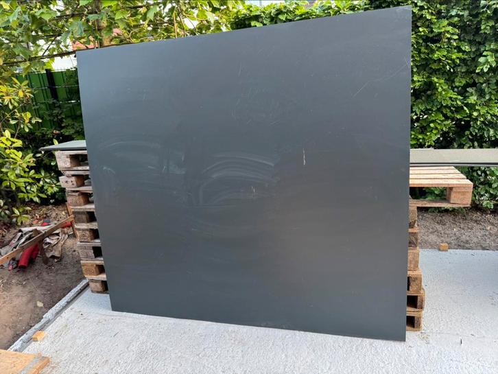 Hpl platen trespa plaat meteon antraciet satin 8mm, Doe-het-zelf en Verbouw, Platen en Panelen, Zo goed als nieuw, HPL, Minder dan 20 mm