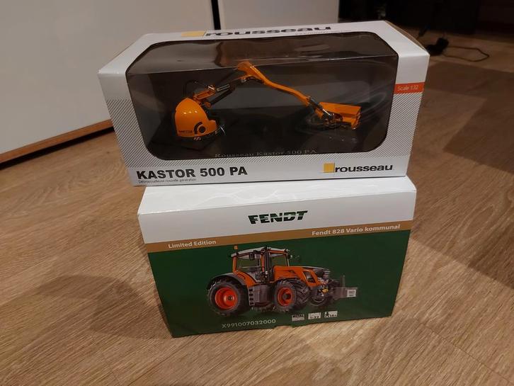 1:32 Fendt 828 Set, Hobby en Vrije tijd, Modelauto's | 1:32, Nieuw, Tractor of Landbouw, Overige merken, Ophalen of Verzenden