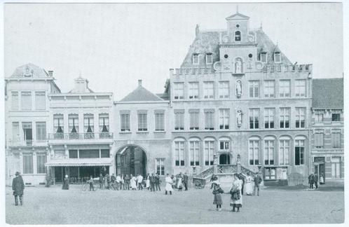 10 reprodukties van oude ansichtkaarten Bergen op Zoom, Verzamelen, Foto's en Prenten, Zo goed als nieuw, Foto, Gebouw, Voor 1940