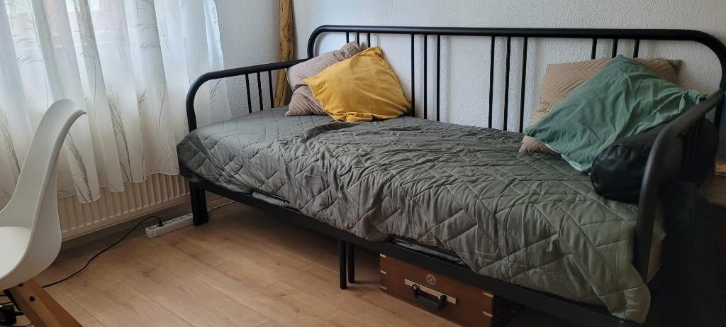 Bedbank tweepersoons uitschuifbaar IKEA Fyresdal, Ophalen, Zo goed als nieuw