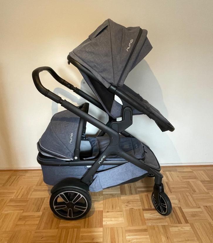 Nuna Demi Grow, Kinderen en Baby's, Kinderwagens en Combinaties, Gebruikt, Combiwagen, Overige merken, Duowagen, Met reiswieg