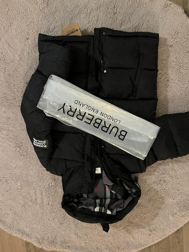 Burrbery jas, Kleding | Heren, Jassen | Winter, Zo goed als nieuw, Maat 46 (S) of kleiner, Zwart, Ophalen of Verzenden