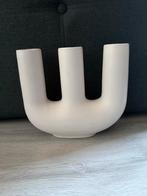 Witte gebroken wit kleur Design Vaas, Huis en Inrichting, Woonaccessoires | Vazen, Wit, Aardewerk of Porselein, Ophalen of Verzenden