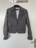 Grijs leren (biker)jasje 36, Ophalen of Verzenden, Zo goed als nieuw, Maat 36 (S), Sao Paulo