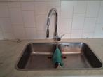 R.v.s.dubbele spoelbak, Ophalen of Verzenden, Zo goed als nieuw, 25 tot 50 cm, Minder dan 100 cm