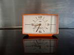 VINTAGE RETRO SPACE AGE ORANJE JAREN 70 15cm KLOK WEKKER, Ophalen of Verzenden
