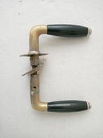 Stel antieke deurklinken tonmodel hoorn greep rozetten, Antiek en Kunst, Ophalen of Verzenden