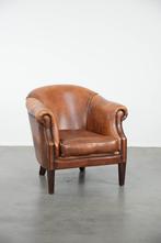 Schapenleren clubfauteuil met prachtige kleuren, Ophalen, Gebruikt, ., Klassiek