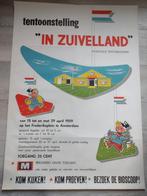 Affiche. Tentoonstelling. "In Zuivelland"  1959, Ophalen of Verzenden, Zo goed als nieuw, A1 t/m A3, Reclame