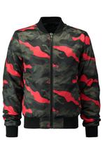 Nieuwe Heren Bomberjack Camouflage - Groen/Rood - Maat XXL, Verzenden, Nieuw, Overige maten, Overige kleuren