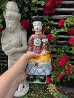 Chinese keizer porselein beeld Chinees aziatisch 27 cm, Ophalen of Verzenden, Zo goed als nieuw, Mens