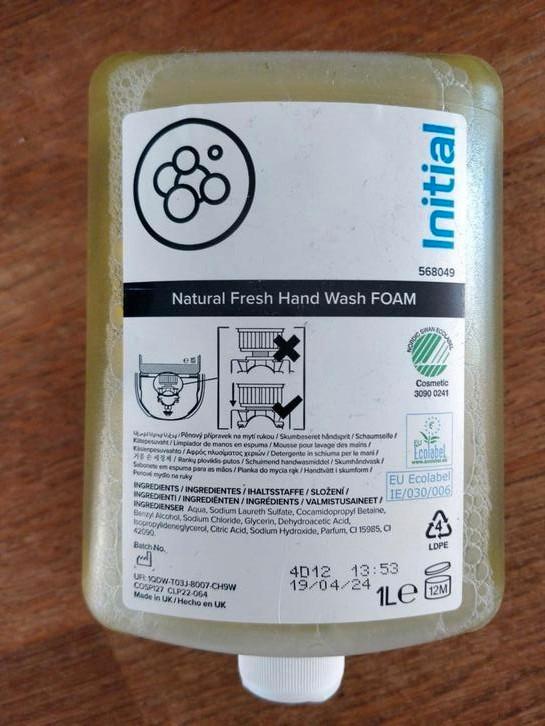 Zeepdispenser Vullingen Schuim 1L - Initial, Doe-het-zelf en Verbouw, Sanitair, Nieuw, Overige typen, Ophalen of Verzenden