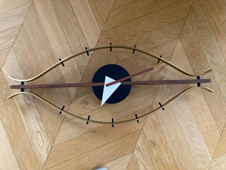 Eye wandklok nelson - replica, Huis en Inrichting, Woonaccessoires | Klokken, Zo goed als nieuw, Wandklok, Analoog, Ophalen