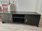 Gratis !! Houten TV-meubel / Dressoir - Zwart, Huis en Inrichting, Kasten | Televisiemeubels, Gebruikt, 100 tot 150 cm, Ophalen of Verzenden