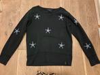Zwarte sweater met blauwe sterren maat 140, Kinderen en Baby's, Kinderkleding | Maat 140, Meisje, Trui of Vest, Ophalen of Verzenden