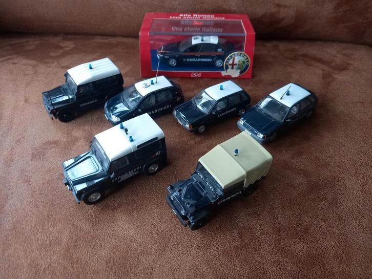 Carabinieri Modelauto Collectie 1/43 - Fiat Alfa, Hobby en Vrije tijd, Modelauto's | 1:18, Overige merken, Ophalen of Verzenden