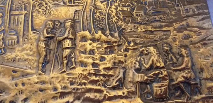 Koperen reliefplaten, Antiek en Kunst, Antiek | Koper en Brons, Ophalen