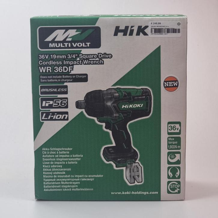 HiKOKI WR36DFW4Z Accu Slagmoeraanzetter | Nieuw in doos, Doe-het-zelf en Verbouw, Gereedschap | Handgereedschap, Zo goed als nieuw