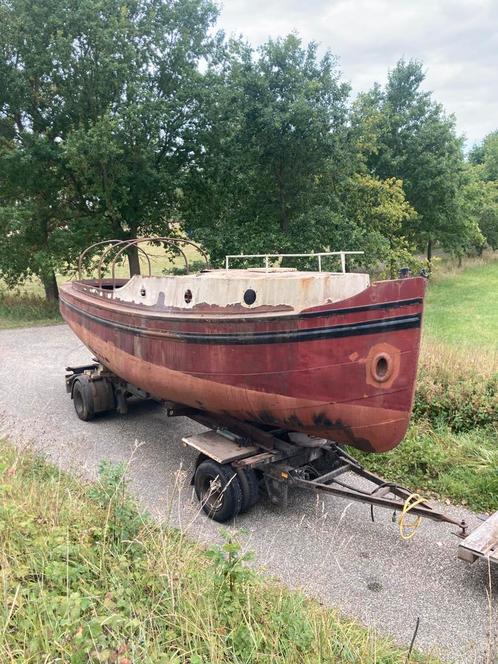 Steilsteven vlet Schlieker 1947 Lister, Watersport en Boten, Motorboten en Motorjachten, Gebruikt, Staal, Diesel, Binnenboordmotor