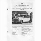 BMC Mini Ado 15 en Ado 50 Vraagbaak losbladig 1959-1965 #2 N, Ophalen of Verzenden, Gelezen, Overige merken