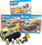 Lego 60122 city vulkaan crawler + Boekjes, Ophalen of Verzenden, Zo goed als nieuw, Losse stenen, Lego