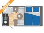 Caravelair Alba 350 nieuw 2025 topaanbieding, Tot en met 2, 2 aparte bedden, 500 - 750 kg, Schokbreker