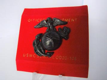 Embleem,Badge,Pet,Kepie,USMC,Subdeud,Zwart,Black beschikbaar voor biedingen