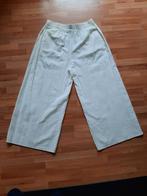 Zachtgeel katoenen broek met wijde pijp, Ophalen of Verzenden, Zo goed als nieuw, Maat 42/44 (L)
