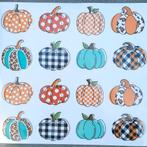 Stickervel pompoenen stickers pompoen pumpkin vorm kalebas, Verzenden, Nieuw, Meerdere stickers