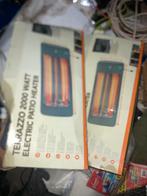 €40 2xTerrazzo 2000Watt Elektrische Terrasverwarmer in Doos, Ophalen of Verzenden, Zo goed als nieuw