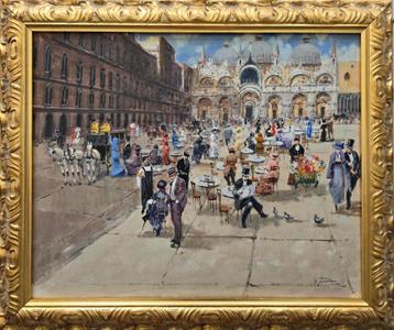 schilderij Venetie, San Marcoplein beschikbaar voor biedingen