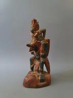 Polychroom Garuda Vishnu Balinees beeld bali indonesie, Antiek en Kunst, Kunst | Beelden en Houtsnijwerken, Ophalen of Verzenden