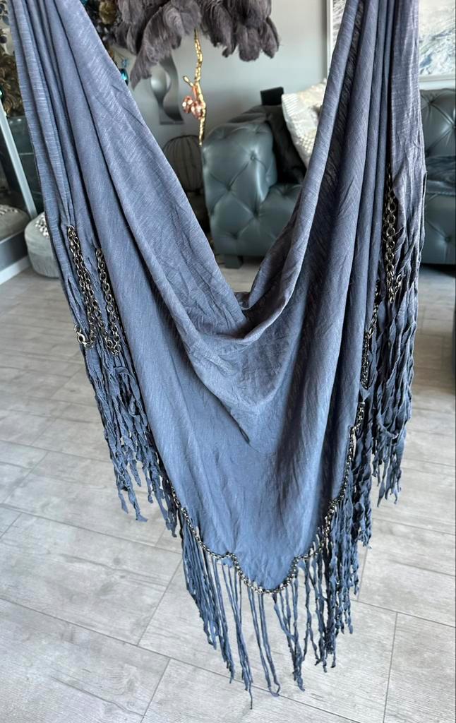 Isla Ibiza , Boho omslagdoek / sjaal , franjes , nieuw, Kleding | Dames, Mutsen, Sjaals en Handschoenen, Nieuw, Sjaal, Maat 42/44 (L)