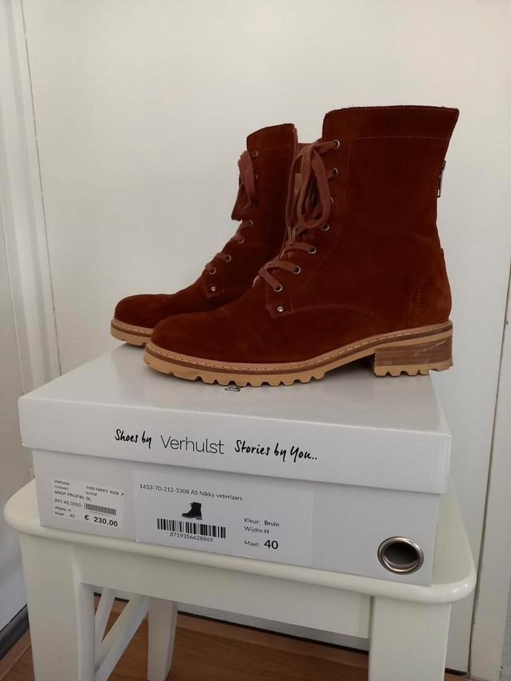 Enkellaarsje van Verhulstaat 40. Wijdte H., Kleding | Dames, Schoenen, Zo goed als nieuw, Lage of Enkellaarzen, Overige kleuren