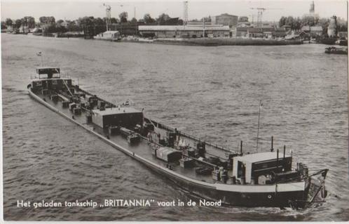 Rotterdam Tankschip Brittannia vaart in de Nood 1962, Verzamelen, Scheepvaart, Nieuw, Kaart, Foto of Prent, Motorboot, Verzenden