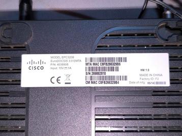 Cisco EPC3208 EuroDOCSIS 3.0 Kabelmodem beschikbaar voor biedingen