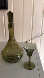 Antieke oude karaf met glas, Antiek en Kunst, Ophalen of Verzenden