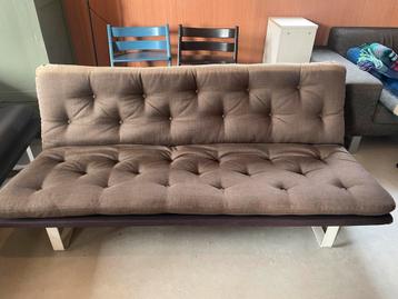 Vintage bruine Artifort Kho Liang Ie C684 bank 180cm beschikbaar voor biedingen