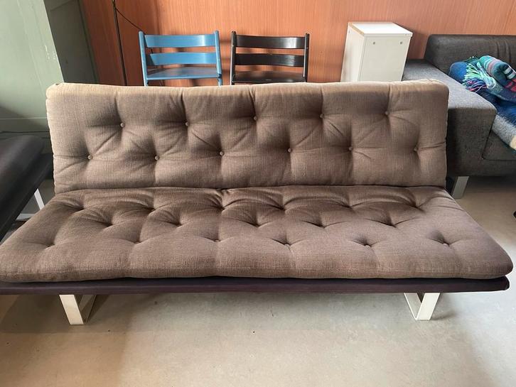 Vintage bruine Artifort Kho Liang Ie C684 bank 180cm, Huis en Inrichting, Banken | Sofa's en Chaises Longues, Gebruikt, Driepersoons