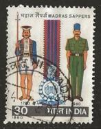 India 37, uniformen, Postzegels en Munten, Postzegels | Azië, Verzenden, Gestempeld, Zuid-Azië
