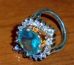 "Dress" Ring (Glas) Zeer glinsterend!, Overige materialen, Gebruikt, Dame, Met strass