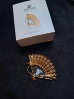 Swarovski broche waaier, Ophalen, Zo goed als nieuw, Sieraad of Horloge