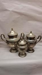 Set van 3 siervazen met deksel | Ahmed El Mouat | Fès Marokk, Antiek en Kunst, Ophalen of Verzenden, Zilver