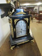 Oer 10660 ANTIEKE Engelse 7 bellen zwarte tafelklok, Ophalen