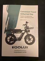 X9 Pro Max E-bike - 2 Accu's, GPS, Waterdichte Hanger, Fietsen en Brommers, Overige merken, Ophalen of Verzenden, Zo goed als nieuw