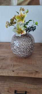 Vaas met kunstbloemen, Huis en Inrichting, Ophalen of Verzenden, Zo goed als nieuw