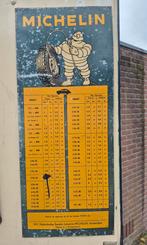 Michelin bandenspanning bord uit 1953, Verzamelen, Ophalen, Gebruikt, Reclamebord