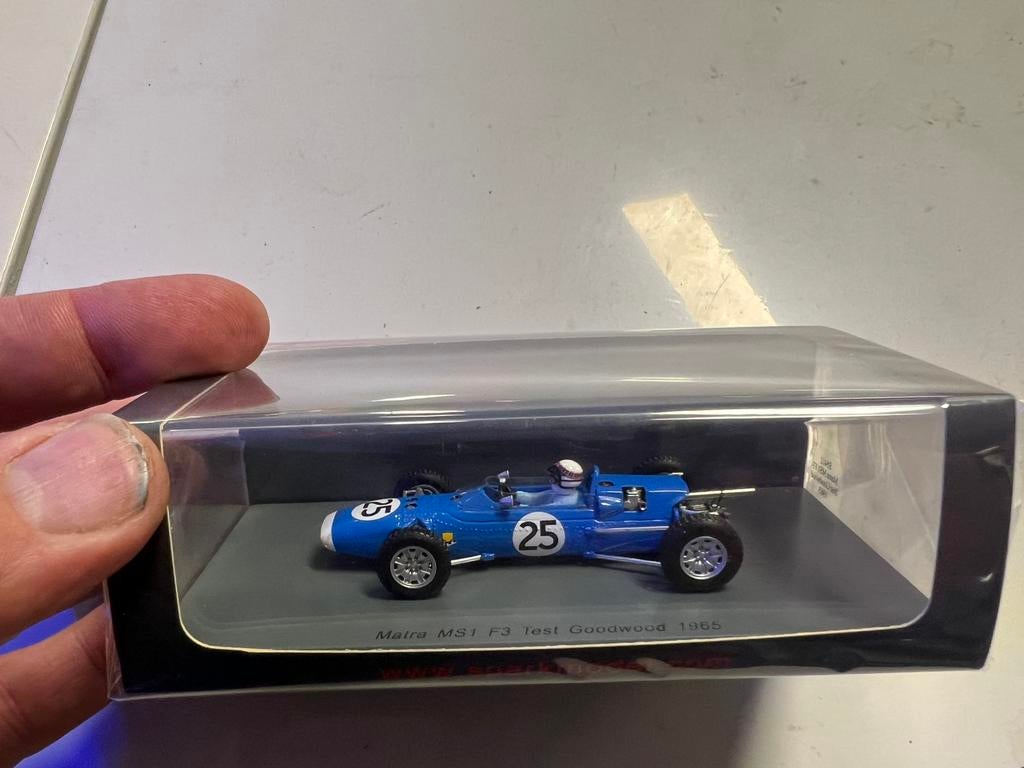 Matra MS1 F3 Test Goodwood 1965 Spark 1:43, Ophalen of Verzenden, Zo goed als nieuw, Auto's