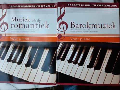 Gloednieuwe set pianomuziek boeken romantiek en barok., Muziek en Instrumenten, Bladmuziek, Nieuw, Artiest of Componist, Klassiek
